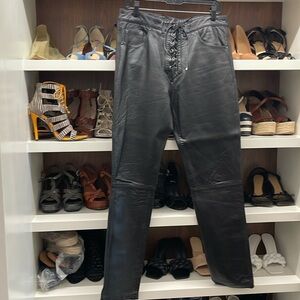 Zara leather pants